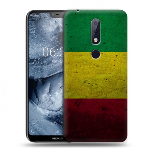 Дизайнерский силиконовый чехол для Nokia 6.1 Plus флаг Раста