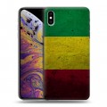 Дизайнерский силиконовый чехол для Iphone Xs Max флаг Раста