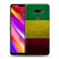 Дизайнерский пластиковый чехол для LG G8 ThinQ флаг Раста