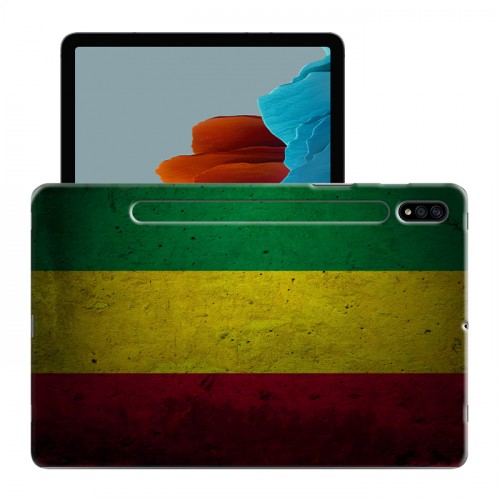 Дизайнерский силиконовый чехол для Samsung Galaxy Tab S7 флаг Раста