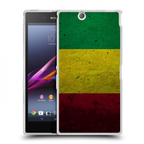 Дизайнерский пластиковый чехол для Sony Xperia Z Ultra  флаг Раста