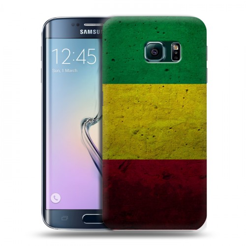 Дизайнерский силиконовый чехол для Samsung Galaxy S6 Edge флаг Раста