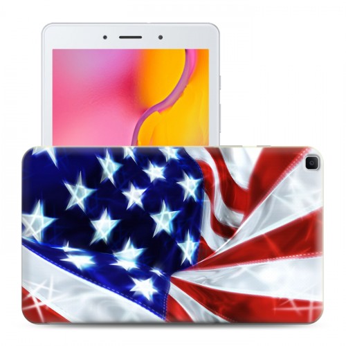 Дизайнерский силиконовый чехол для Samsung Galaxy Tab A 8.0 (2019) флаг сша