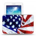 Дизайнерский силиконовый чехол для Samsung Galaxy Tab 3 Lite флаг сша