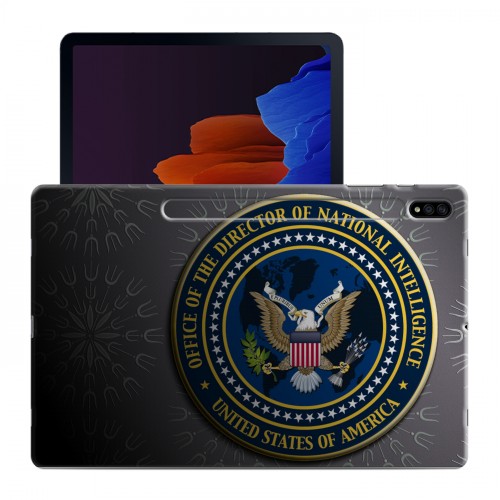 Дизайнерский силиконовый чехол для Samsung Galaxy Tab S7 Plus флаг сша