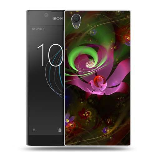 Дизайнерский пластиковый чехол для Sony Xperia L1 Абстракции Фрактал