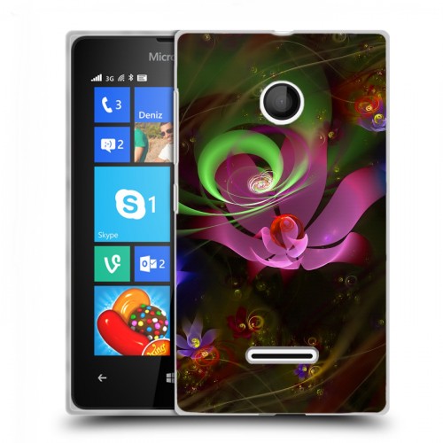 Дизайнерский пластиковый чехол для Microsoft Lumia 435 Абстракции Фрактал