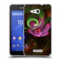 Дизайнерский пластиковый чехол для Sony Xperia E4g Абстракции Фрактал