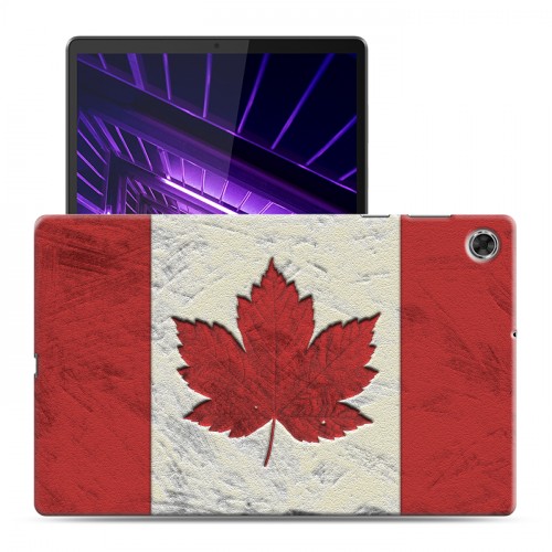 Дизайнерский силиконовый чехол для Lenovo Tab M10 Plus флаг канады