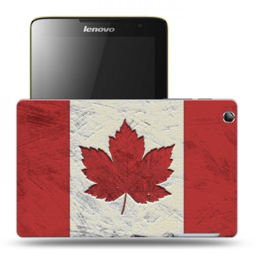 Дизайнерский силиконовый чехол для Lenovo IdeaTab A5500 флаг канады