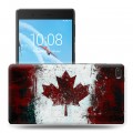 Дизайнерский силиконовый чехол для Lenovo Tab 4 7 Essential флаг канады