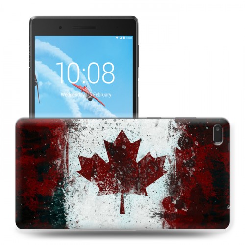 Дизайнерский силиконовый чехол для Lenovo Tab 4 7 Essential флаг канады