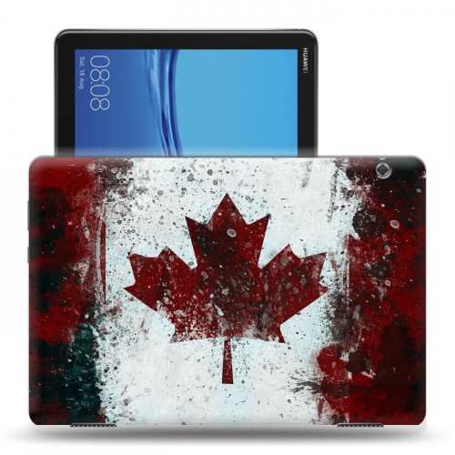 Дизайнерский пластиковый чехол для Huawei MediaPad T5 флаг канады