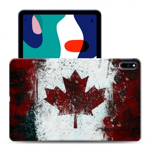 Дизайнерский силиконовый с усиленными углами чехол для Huawei MatePad флаг канады