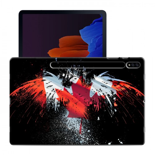 Дизайнерский силиконовый чехол для Samsung Galaxy Tab S7 Plus флаг канады