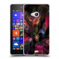 Дизайнерский пластиковый чехол для Microsoft Lumia 540 Абстракции Фрактал