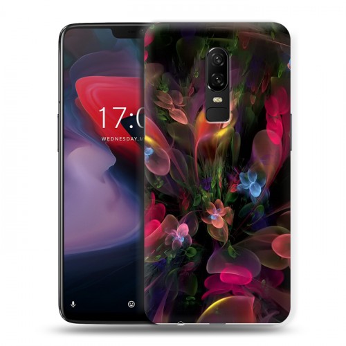 Дизайнерский пластиковый чехол для OnePlus 6 Абстракции Фрактал