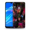 Дизайнерский пластиковый чехол для Huawei Y6 (2019) Абстракции Фрактал