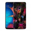 Дизайнерский пластиковый чехол для Samsung Galaxy A20s Абстракции Фрактал