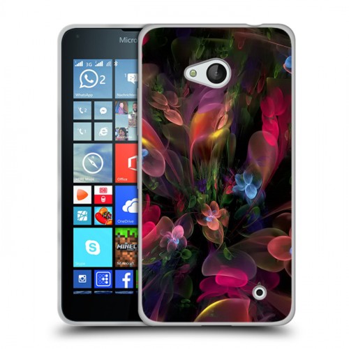 Дизайнерский пластиковый чехол для Microsoft Lumia 640 Абстракции Фрактал