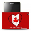 Дизайнерский силиконовый чехол для Lenovo IdeaTab A5500 флаг канады