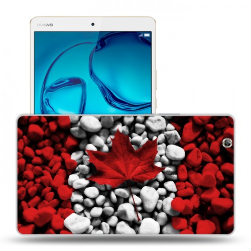 Дизайнерский силиконовый чехол для Huawei MediaPad M3 флаг канады