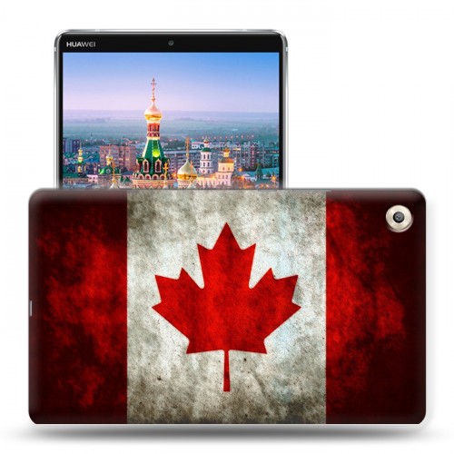 Дизайнерский пластиковый чехол для Huawei MediaPad M5 8.4 флаг канады