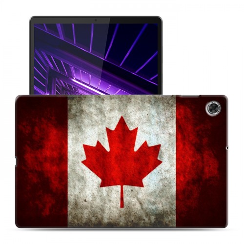 Дизайнерский силиконовый чехол для Lenovo Tab M10 Plus флаг канады