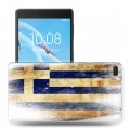 Дизайнерский силиконовый чехол для Lenovo Tab 4 7 Essential флаг греции