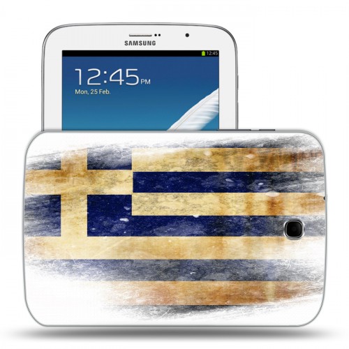 Дизайнерский силиконовый чехол для Samsung Galaxy Note 8.0 флаг греции
