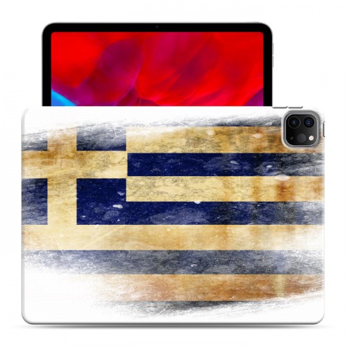 Дизайнерский силиконовый с усиленными углами чехол для Ipad Pro 11 (2020) флаг греции