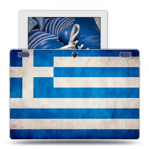 Дизайнерский силиконовый чехол для Lenovo Tab 2 A10-30 флаг греции