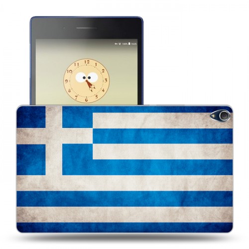 Дизайнерский силиконовый чехол для Lenovo Tab 3 8 Plus флаг греции