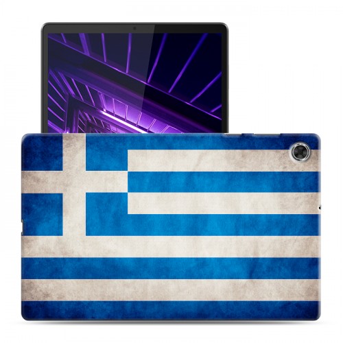 Дизайнерский силиконовый чехол для Lenovo Tab M10 Plus флаг греции