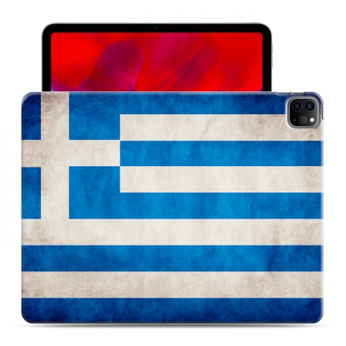 Дизайнерский пластиковый чехол для Ipad Pro 12.9 (2020) флаг греции
