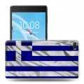 Дизайнерский силиконовый чехол для Lenovo Tab 4 7 Essential флаг греции