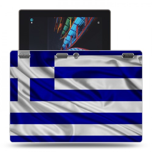 Дизайнерский силиконовый чехол для Lenovo Tab 2 A10 флаг греции