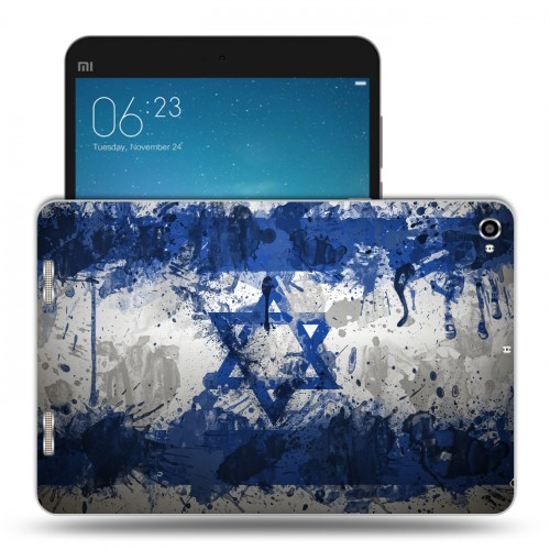 Дизайнерский силиконовый чехол для Xiaomi Mi Pad 2 флаг Израиля