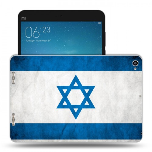 Дизайнерский силиконовый чехол для Xiaomi Mi Pad 2 флаг Израиля