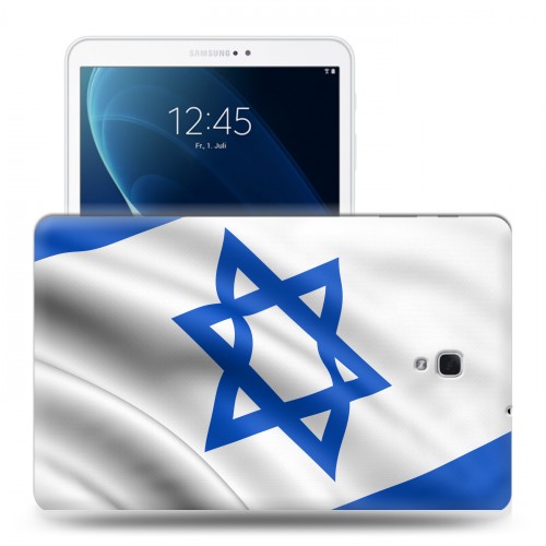Дизайнерский силиконовый чехол для Samsung Galaxy Tab A 10.5 флаг Израиля