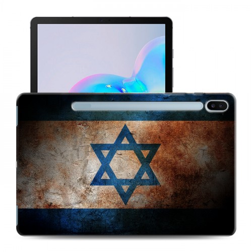 Дизайнерский силиконовый чехол для Samsung Galaxy Tab S6 флаг Израиля