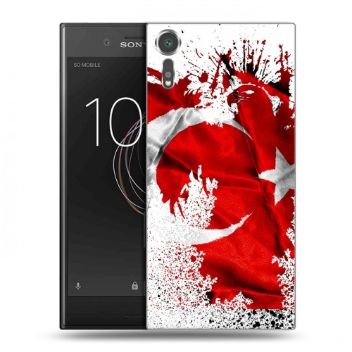 Дизайнерский пластиковый чехол для Sony Xperia XZs флаг турции