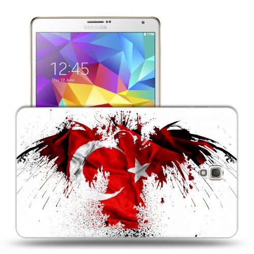 Дизайнерский силиконовый чехол для Samsung Galaxy Tab S 8.4 флаг турции