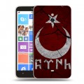 Дизайнерский пластиковый чехол для Nokia Lumia 1320 флаг турции