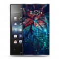 Дизайнерский пластиковый чехол для Sony Xperia acro S Абстракции Фрактал