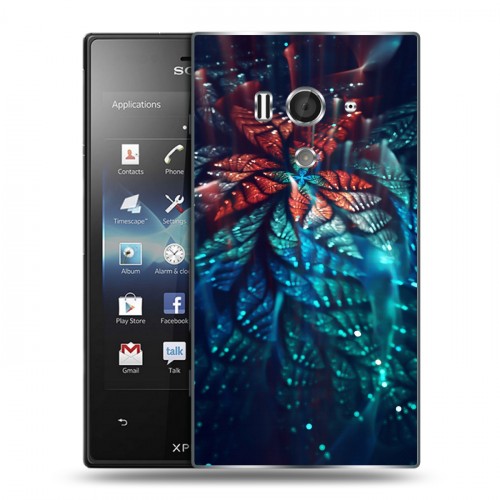 Дизайнерский пластиковый чехол для Sony Xperia acro S Абстракции Фрактал