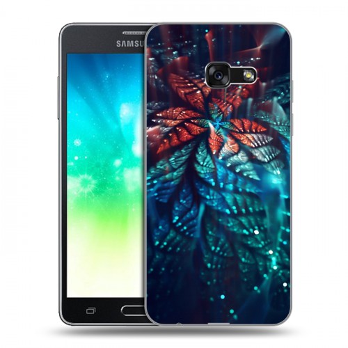 Дизайнерский силиконовый с усиленными углами чехол для Samsung Galaxy A3 (2017) Абстракции Фрактал