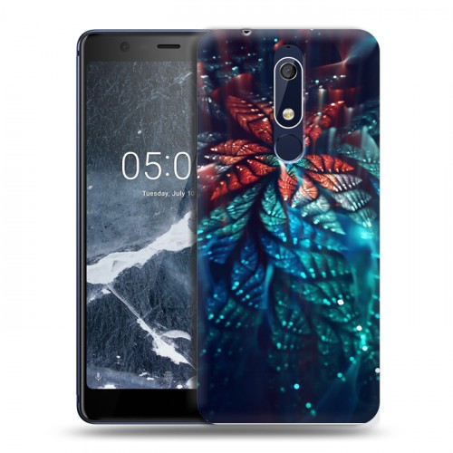 Дизайнерский пластиковый чехол для Nokia 5.1 Абстракции Фрактал