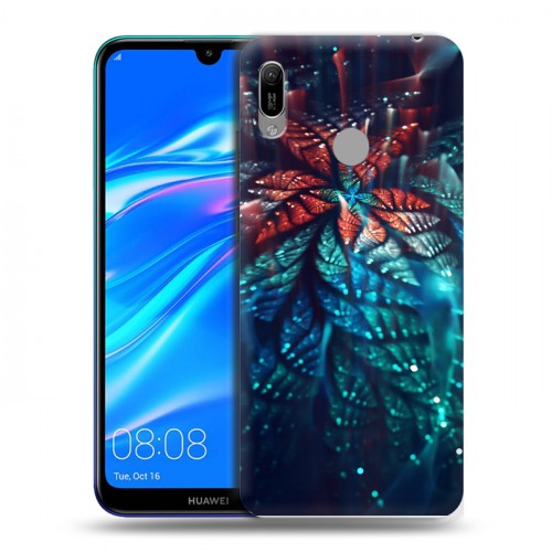 Дизайнерский пластиковый чехол для Huawei Y6 (2019) Абстракции Фрактал