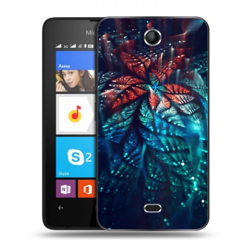 Дизайнерский силиконовый чехол для Microsoft Lumia 430 Dual SIM Абстракции Фрактал